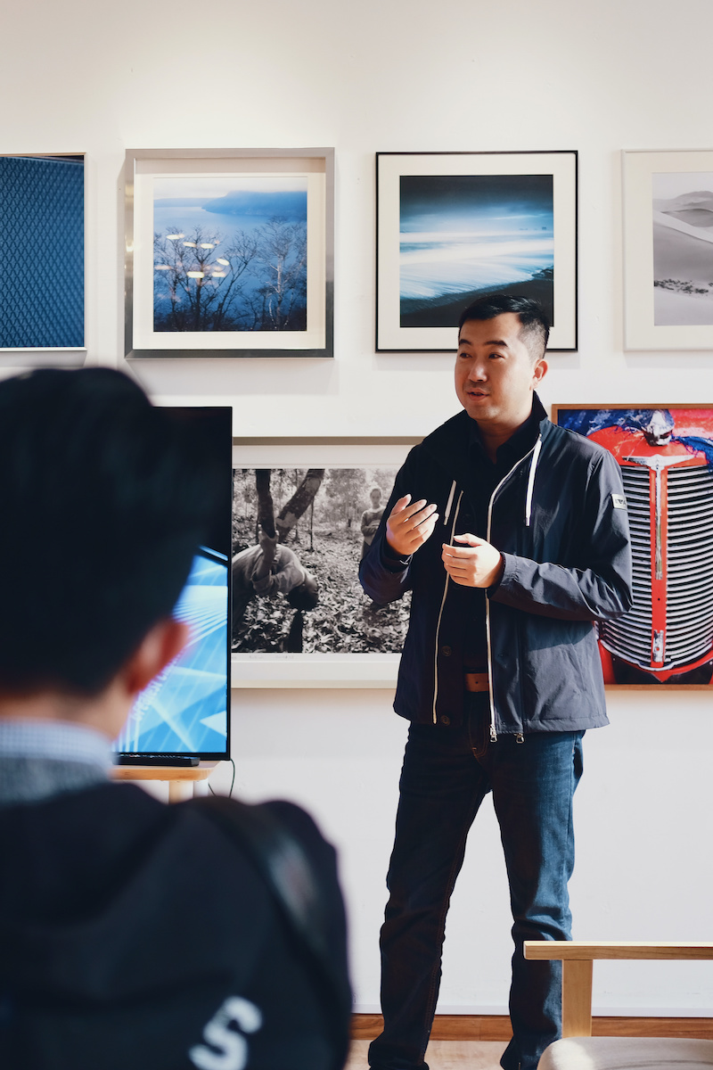 A non-native English speaker presents in an interview